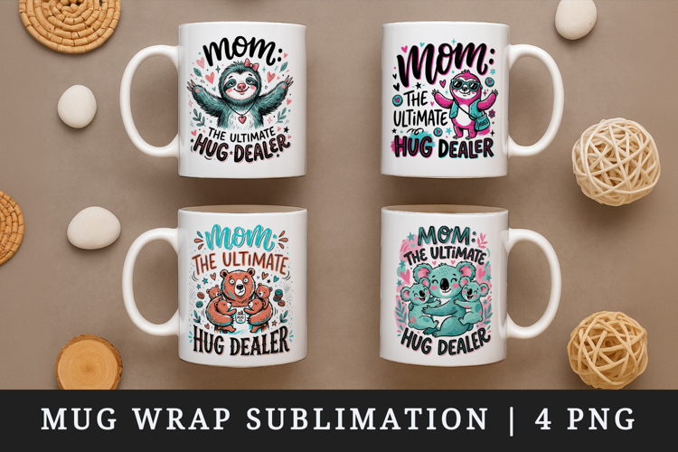 Mother's Day mug wrap printable sublimation design