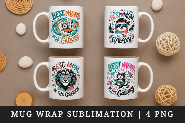 Mother's Day mug wrap printable sublimation design
