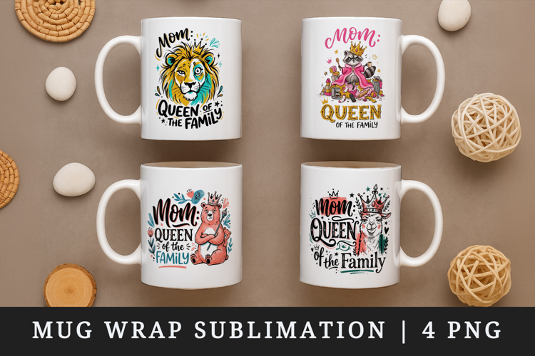 Mother's Day mug wrap printable sublimation design