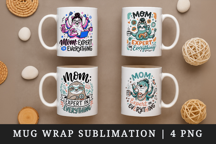 Mother's Day mug wrap printable sublimation design