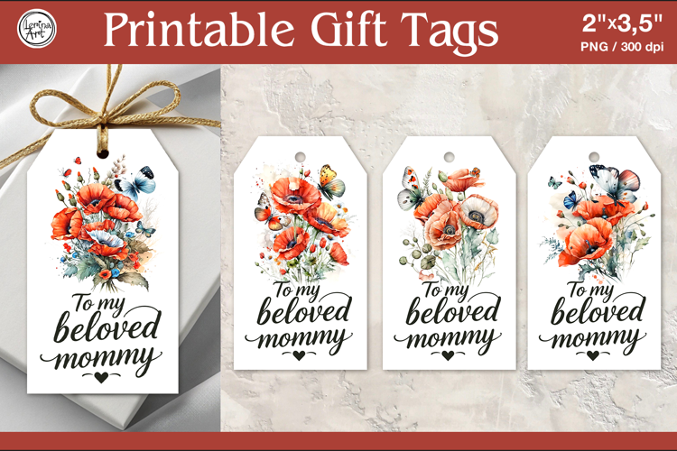 Mother's Day Gift Tags | PNG Sublimation