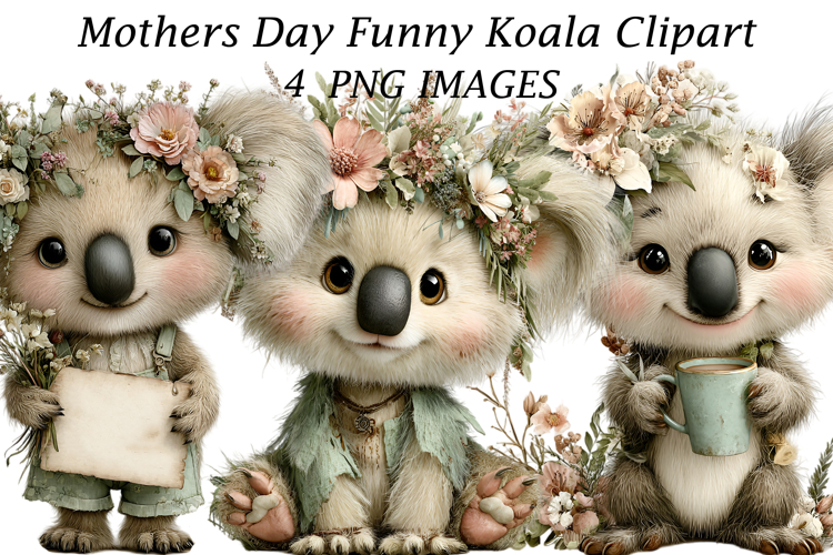 Mothers Day Funny Koala Clipart
