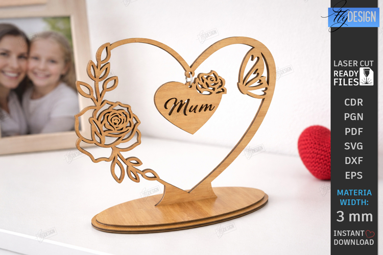 Floral Heart SVG Image 3