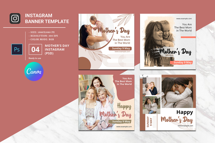 Mother's Day Instagram Post / Banner Canva