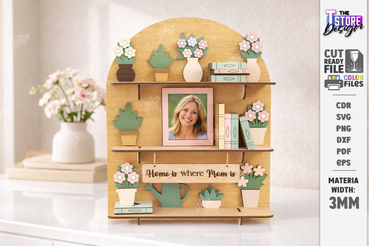Mothers Day Miniature Roombox Laser Cut | 3D Layered Boxes