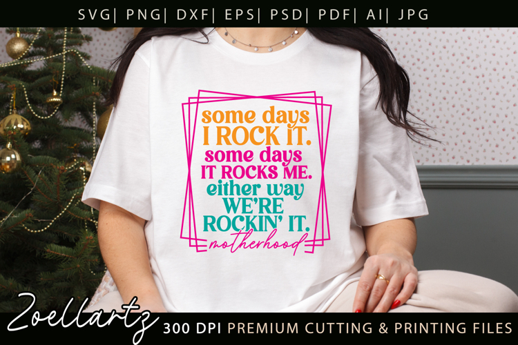 Mothers Day SVG for Cricut Mommy Mom Mama T-shirt Mug Design example image 1