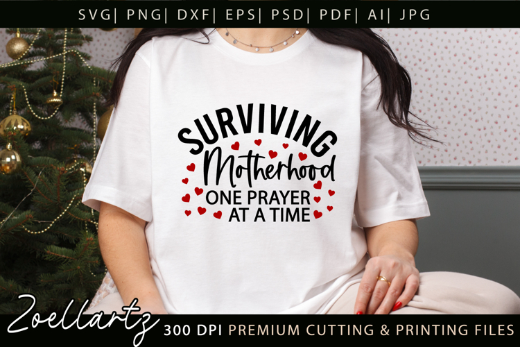 Motherhood Mom SVG for Cricut Mothers Day T-shirt Mug Design