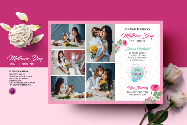 Mothers Day Mini Session Template