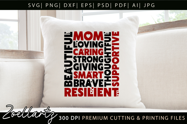 Mothers Day Subway Art SVG Mummy Mama Mom T-shirt Mug Design