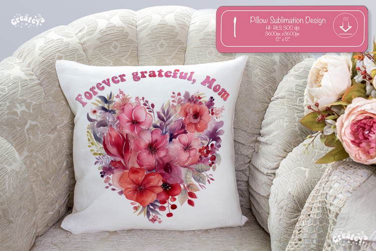 Mothers day Pillow case sublimation throw Pillow sublimation