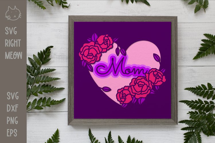 Mom Shadow Box Svg Image 10
