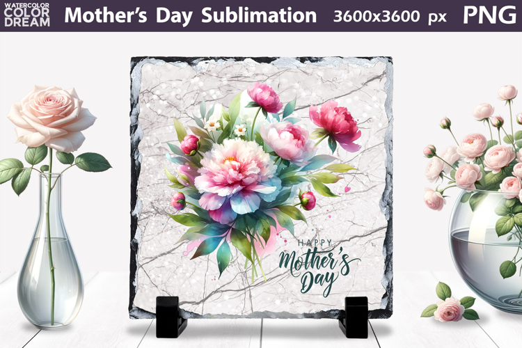 Happy Mothers Day Sublimation | Mothers Day Slate