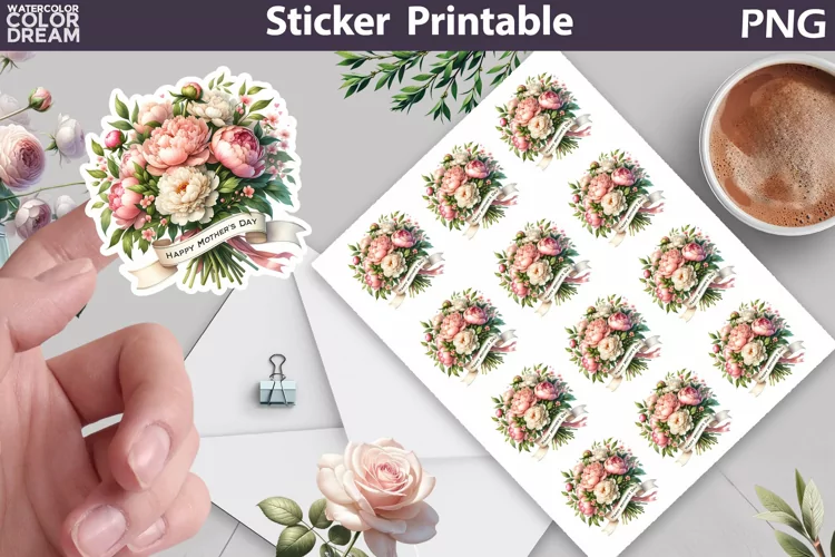 Mothers Day Sticker | Happy Mothers Day Sticker Printable
