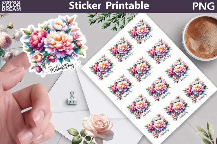 Mothers Day Sticker | Happy Mothers Day Sticker Printable