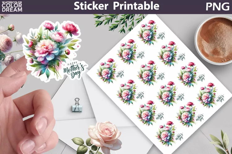 Mothers Day Sticker | Happy Mothers Day Sticker Printable