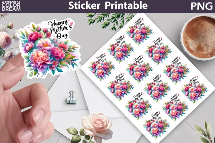 Mothers Day Sticker | Happy Mothers Day Sticker Printable