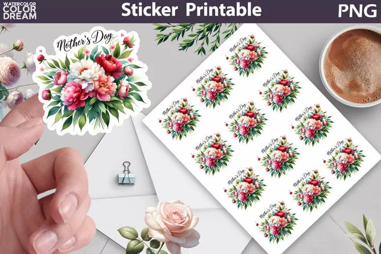 Mothers Day Sticker | Happy Mothers Day Sticker Printable