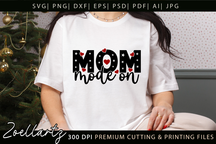 Funny Mom Life SVG for Cricut Mothers Day T-shirt Mug Design