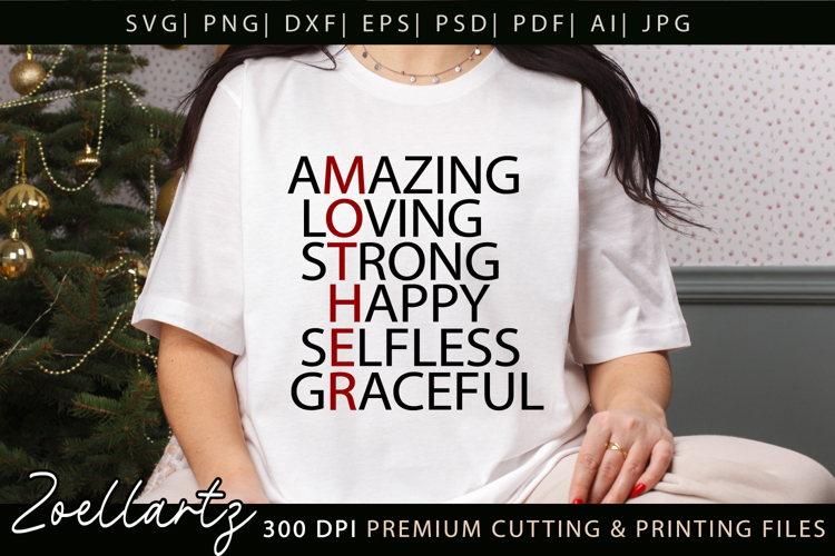 Happy Mothers Day SVG Cut file Mama Mom T-shirt Mug Tote Bag