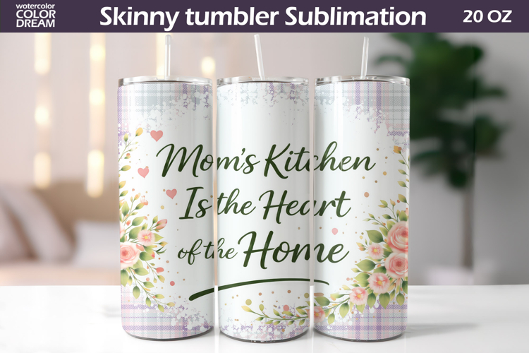 Floral Mom Quote Tumbler Wrap | Mothers Day Gift