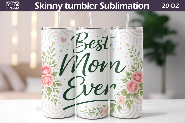 Floral Mom Quote Tumbler Wrap | Mothers Day Gift