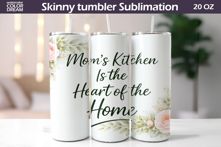 Floral Mom Quote Tumbler Wrap | Mothers Day Gift