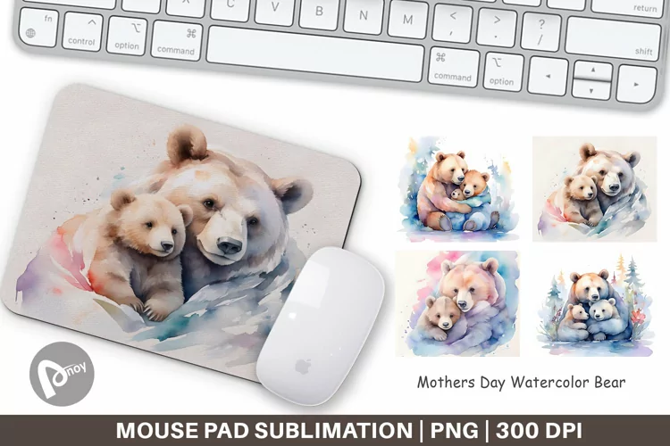 Mouse Pad Mothers Day Bear
