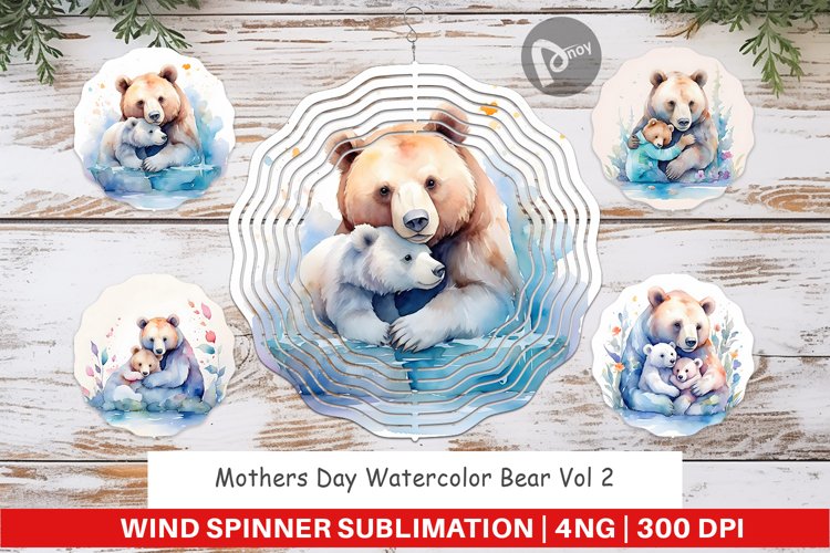 Wind Spinner Mothers Day Bear