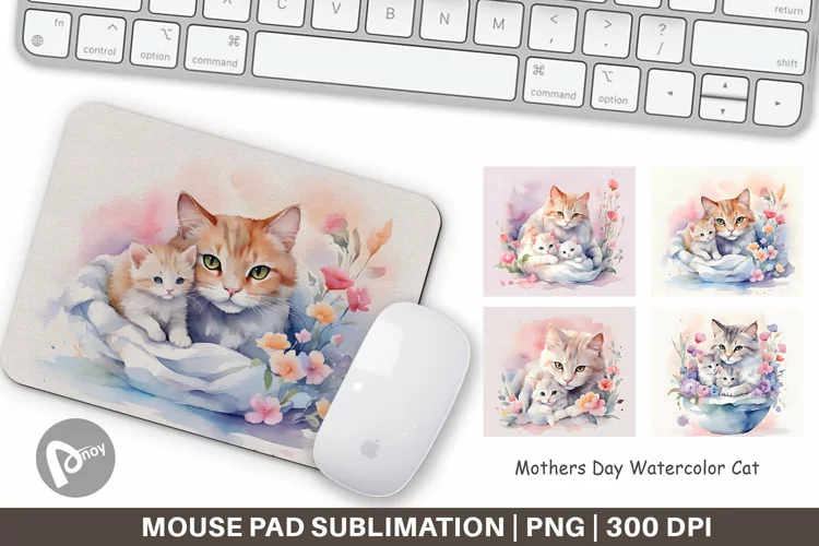 Mouse Pad Mothers Day Cat