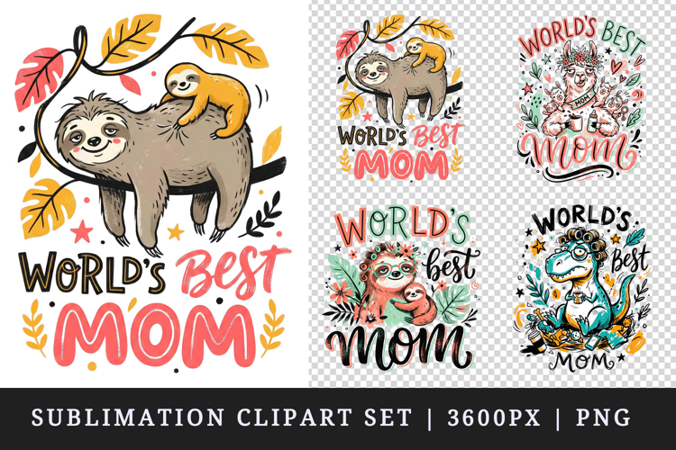 Mother's Day clipart printable sublimation design png