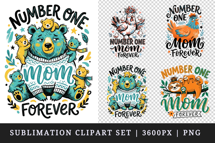Mother's Day clipart printable sublimation design png