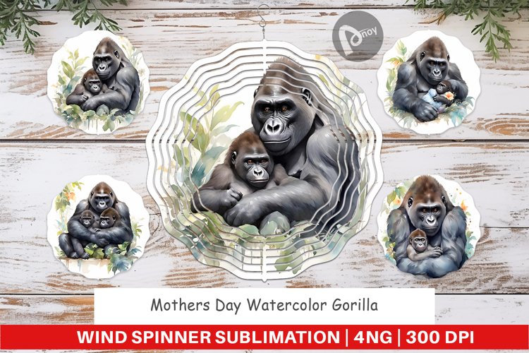 Wind Spinner Mothers Day Gorilla