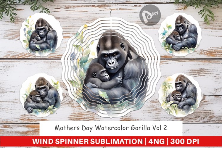 Wind Spinner Mothers Day Gorilla