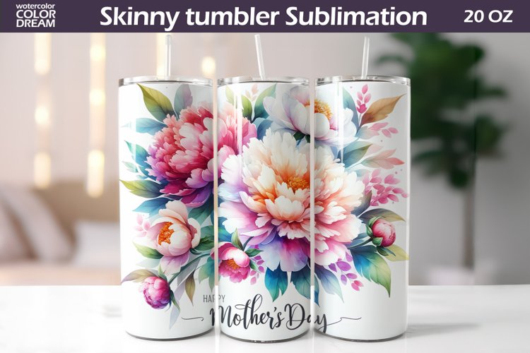 Mother's Day Tumbler | Mother's Day Flowers Tumbler example image 1