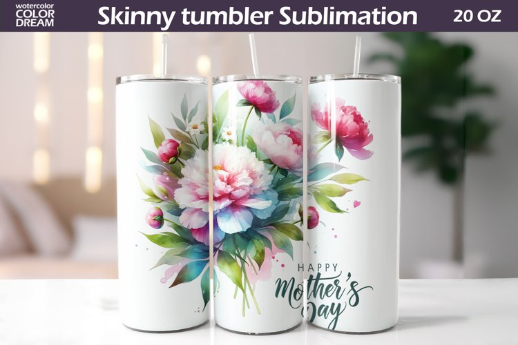 Mother's Day Tumbler | Mother's Day Flowers Tumbler