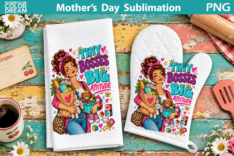 Funny Housewife Towel | Mothers Day Sublimation