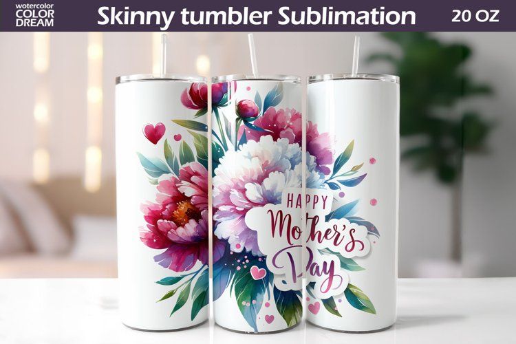 Mother's Day Tumbler | Mother's Day Flowers Tumbler