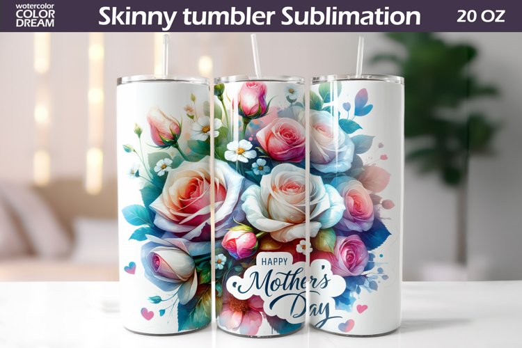 Mother's Day Tumbler | Mother's Day Flowers Tumbler example image 1