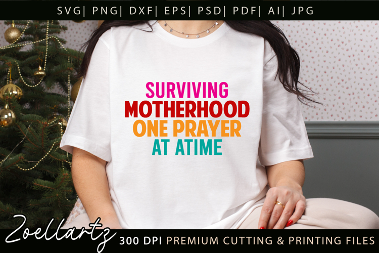 Motherhood Mom SVG for Cricut Mothers Day T-shirt Mug Design