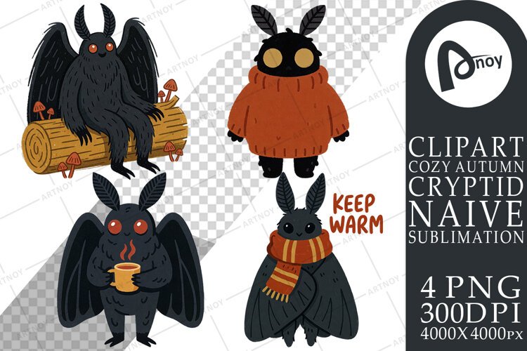 Mothman Pumpkin Spice Sublimation example image 1