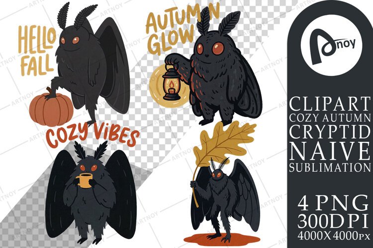 Mothman Pumpkin Spice Sublimation example image 1