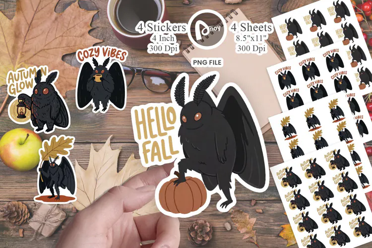 Mothman Pumpkin Spice Sticker