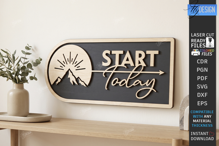 Motivational Wall Sign Laser Cut | Motivational Quotes | CNC