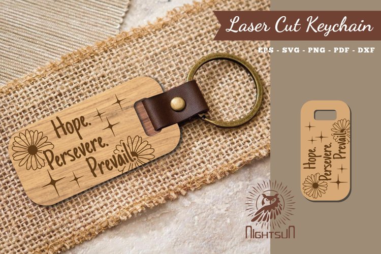 Motivational Quotes Laser Cut Keychain