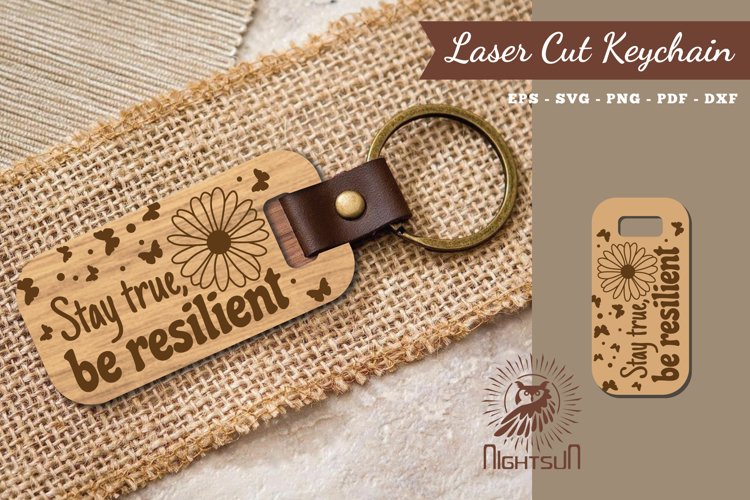 Motivational Quotes Laser Cut Keychain