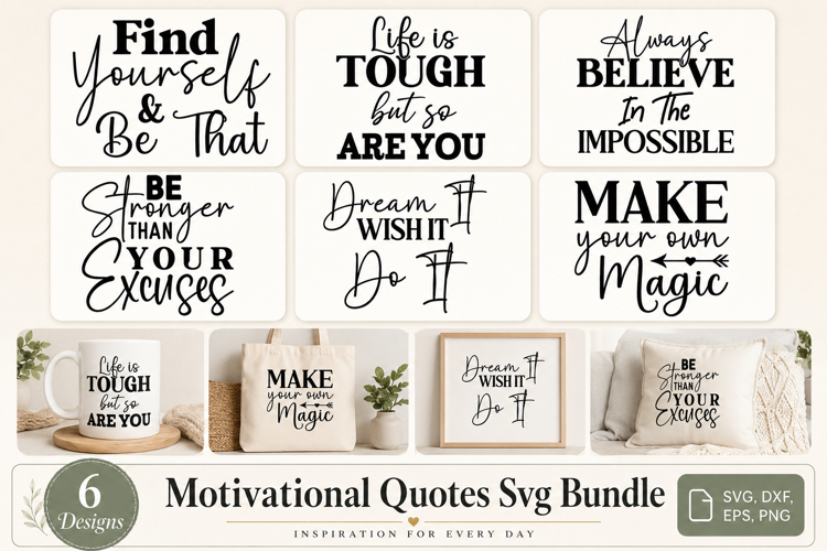 Motivational Quotes Svg Bundle