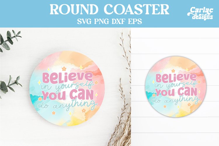 Motivational Round Coaster