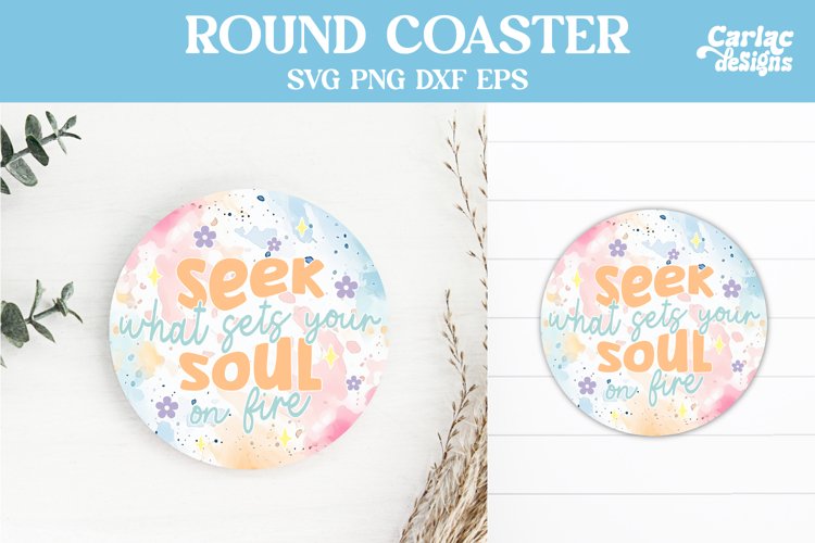 Motivational Round Coaster