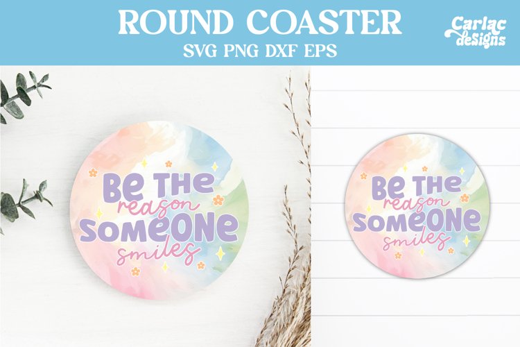 Motivational Round Coaster