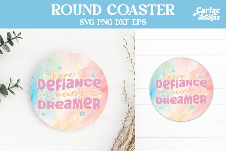 Motivational Round Coaster